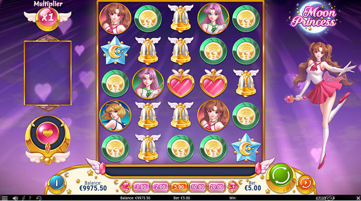 Moon Princess Slot Spieloberfl&auml;che